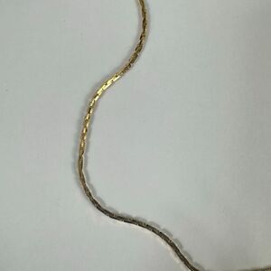 Givenchy Vintage Long Snake Chain Simple Gold Tone Necklace 29”